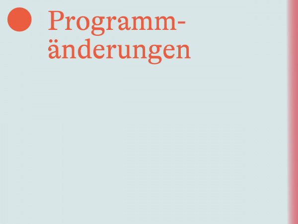 Programmänderungen