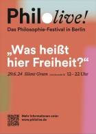 Programmflyer Philo.live! 2024