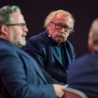 Philo.live! 2025: 16.11. Wohin steuert Europa? Peter Sloterdijk und Daniel Cohn-Bendit. Mod.: Wolfram Eilenberger ©Marcus Glahn